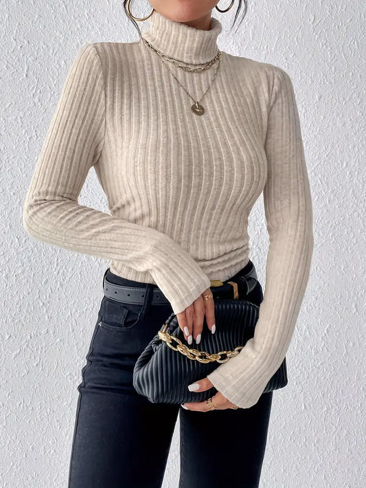 Dam casual turtle neck tröja